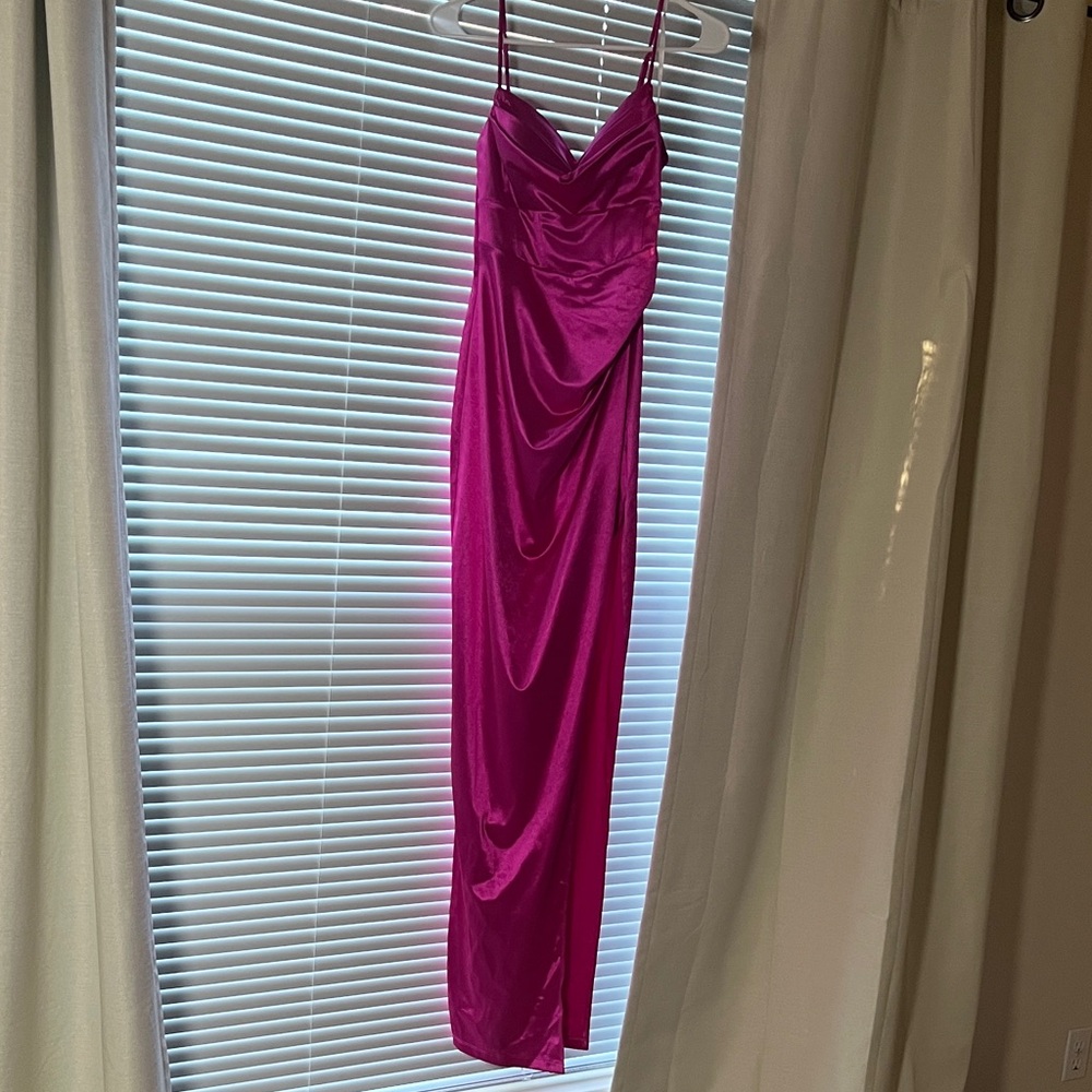 Elegant Pink Evening Gown